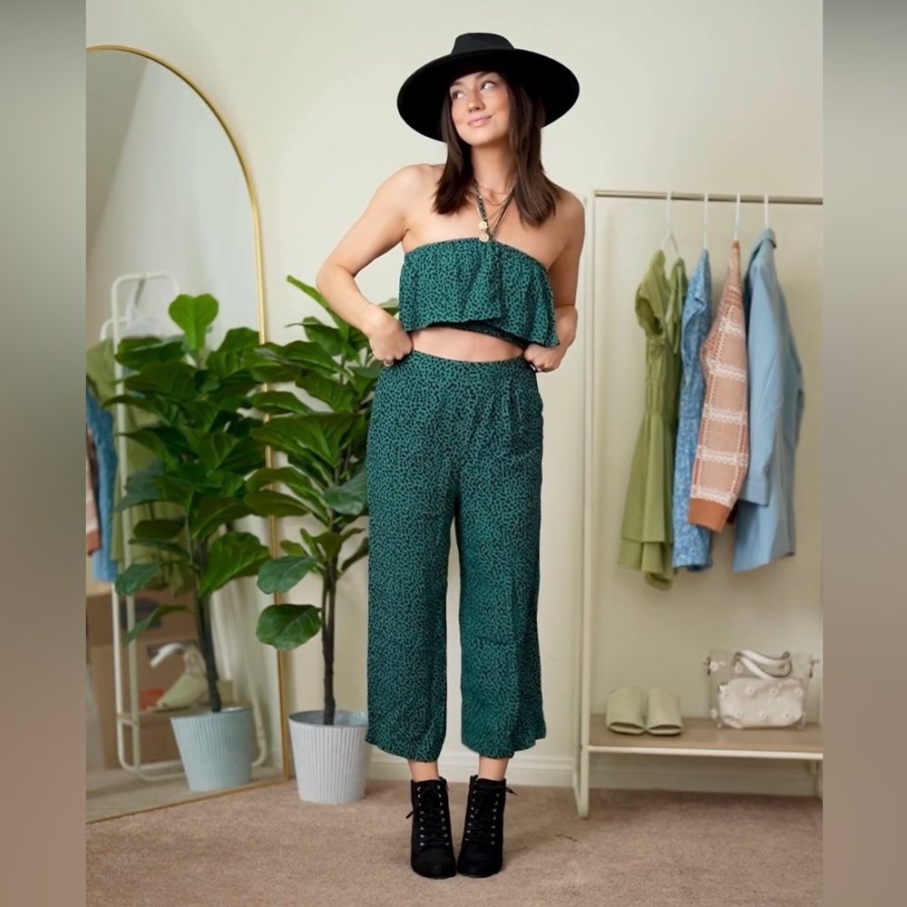 Teal matching set